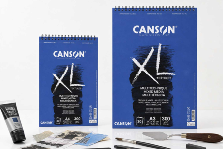 Bloc espiral Canson XL Mix Media - Formato A4 o A3 - Papel para técnicas mixtas – 10doigts.fr