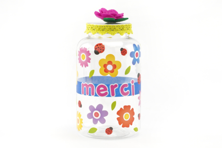 tarro de caramelos regalo de fin de año - Manualidades y regalos para maestras, maestros,  niñeras... – 10doigts.fr