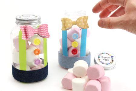 Tarro de plástico con tapa de metal - 500 ml - Plástico Transparente – 10doigts.fr