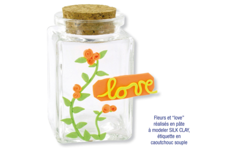 Square Glass Jar with Cork Lid - 5 - DIY Home Decor Crafts - 10doigts.com - Handicrafts Home Decor DIY – 10doigts.fr