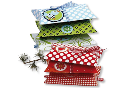 Caja de regalo en cartón blanco - Actividades manuales envolturas creativas de regalos de Navidad – 10doigts.fr