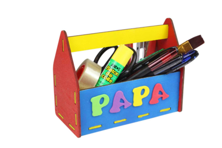 Caja de herramientas vacía de madera para montar - Cajas de madera – 10doigts.fr