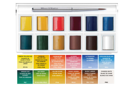 Caja de acuarelas Cotman - 12 medios godets - Colores acuarela – 10doigts.fr