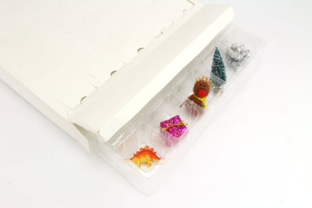 caja de cartón de 24 compartimentos - Calendarios de Adviento – 10doigts.fr