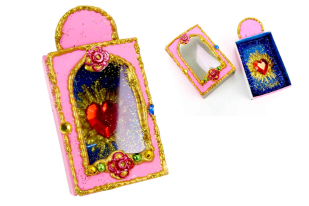 caja corazón totem - Cajas y cestas de cartón – 10doigts.fr