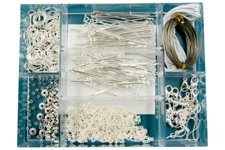 Silver Earring Findings for Jewelry - 400 Pieces - 3 - Rings, Pins - 10doigts.com - Rings, Pins – 10doigts.fr