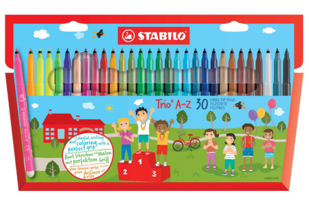STABILO Trio - Fine Tips - 3 - Fine Tip Markers - 10doigts.com - Fine Tip Markers – 10doigts.fr