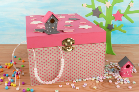 caja para fotos estrellas - Cajas de madera – 10doigts.fr