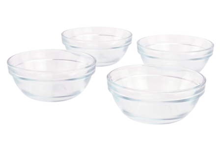 Glass Bowls 20 cl - 4 Pieces - 1 - Glass Supports - 10doigts.com - Glass Supports – 10doigts.fr