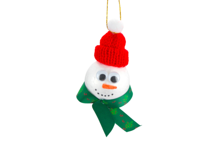 muñeco de nieve con gorro - Pequeñas decoraciones de Navidad – 10doigts.fr