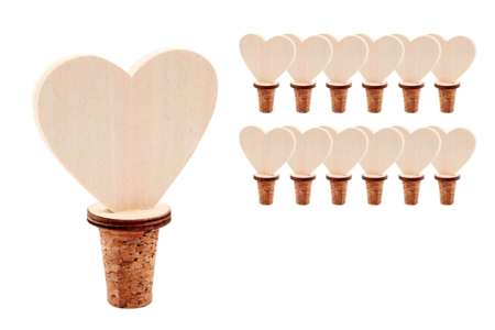 tapones corazones de madera - Objetos de madera para la cocina – 10doigts.fr