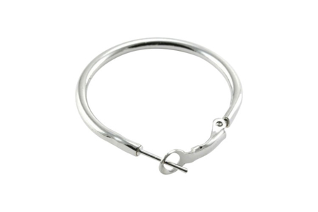 Silver Hoop Earrings - 4 Pieces - 1 - Earrings - 10doigts.com - Earrings – 10doigts.fr