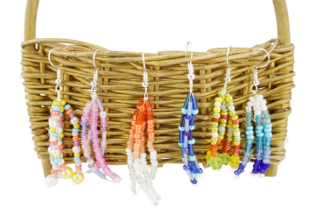 pendientes perlas de vidrio - Actividades manuales para la creación de tus joyas – 10doigts.fr