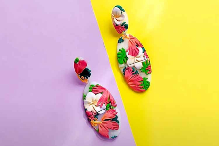 pendientes fimo slab - Actividades manuales para la creación de tus joyas – 10doigts.fr