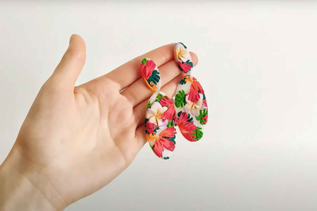 pendientes florales fimo - Actividades manuales para la creación de tus joyas – 10doigts.fr