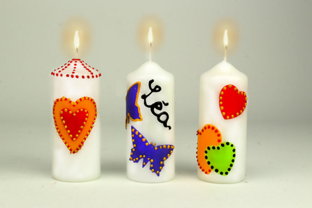 White Candles 10 cm - 12 pcs - 6 - Candle Waxes - 10doigts.com - Candle Waxes – 10doigts.fr