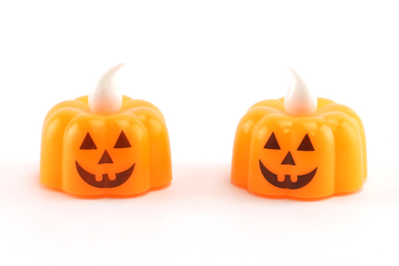 velas eléctricas LED calabaza halloween - Artículos luminosos, guirnaldas y velas LED – 10doigts.fr