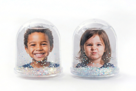 Custom Snow Globe - 1 - Transparent Plastic - 10doigts.com - Transparent Plastic – 10doigts.fr