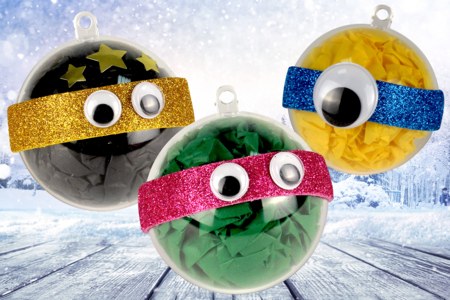 bola de navidad personaje superhéroes niños - Actividades manuales animales: nuestras ideas creativas para los niños – 10doigts.fr