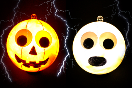bolas halloween luminosas - Actividades manuales Halloween – 10doigts.fr