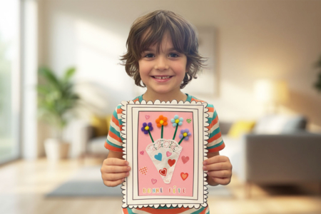 Bouquet de fleurs à pompons - 3 - Craft Activities for Grandmothers' Day - 10doigts.com - Craft Activities for Grandmothers' Day – 10doigts.fr