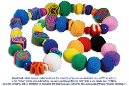 Pom Pom Bracelet - 0 - Handicrafts for Creating Your Jewelry - 10doigts.com - Handicrafts for Creating Your Jewelry – 10doigts.fr
