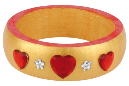 Pulsera de madera (ø 7cm) con strass - Pulseras – 10doigts.fr