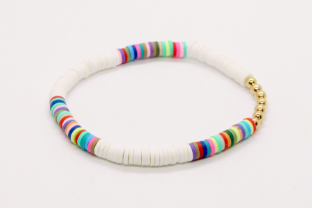 pulsera de abalorios heishi actividad fácil para niños - Actividades manuales para la creación de tus joyas – 10doigts.fr