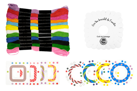 Kumihimo Kit for Making Bracelets - 1 - Cotton Thread, Skein - 10doigts.com - Cotton Thread, Skein – 10doigts.fr
