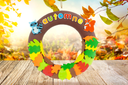 Easy Autumn Wreath - 3 - Autumn Crafts - 10doigts.com - Autumn Crafts – 10doigts.fr