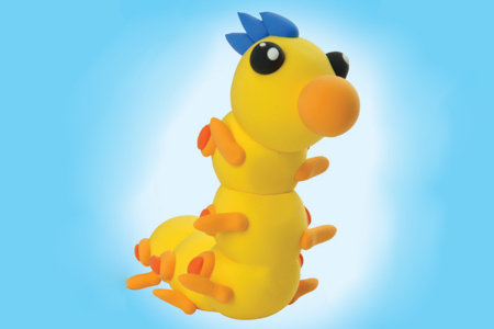 Yellow Caterpillar in Modeling Clay - 1 - Animal Crafts: Our Creative Ideas for Children - 10doigts.com - Animal Crafts: Our Creative Ideas for Children – 10doigts.fr