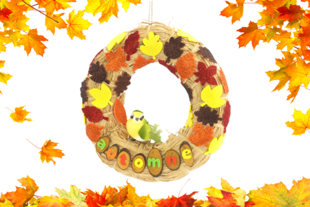 Autumn Color Wreath - 1 - Autumn Crafts - 10doigts.com - Autumn Crafts – 10doigts.fr
