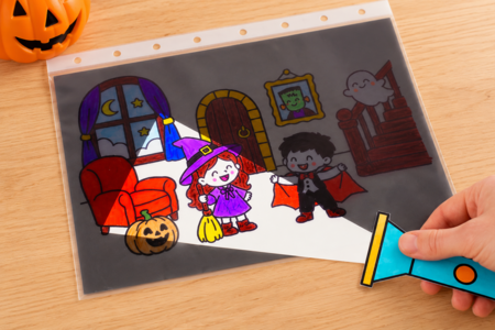 Manualidades infantiles Halloween Lámpara mágica - Manualidades para Halloween – 10doigts.fr