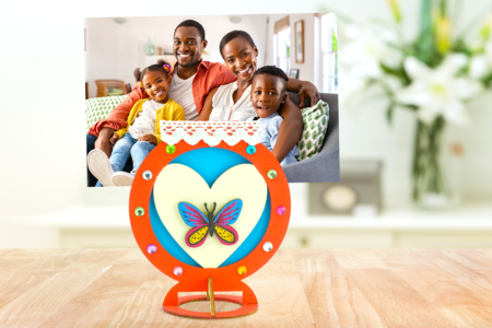 Manualidad niño Portafotos corazón Día de la Madre - Manualidades día de la madre – 10doigts.fr