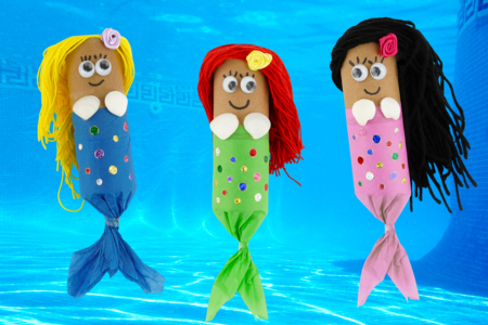 Mermaids with Cardboard Tubes - 1 - Ocean Crafts: Dive into a Creative and Sensory World - 10doigts.com - Ocean Crafts: Dive into a Creative and Sensory World – 10doigts.fr