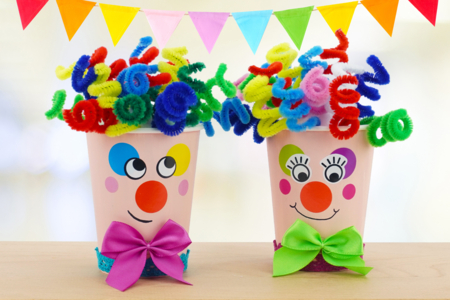 manualidades fáciles payaso DIY niños - Actividades manuales Carnaval, Martes de Carnaval – 10doigts.fr