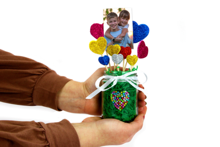 Manualidad Flor corazón Mamá - Manualidades día de la madre – 10doigts.fr