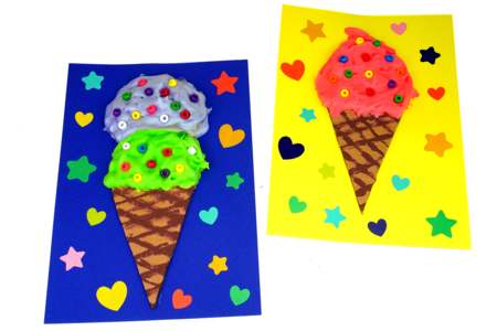 Manualidades Hielo Pintura Espuma - Actividades manuales Verano – 10doigts.fr