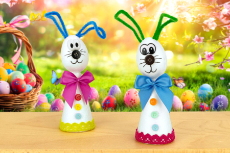 Manualidades de Pascua para niños Conejo divertido - Actividades manuales DIY Pascua – 10doigts.fr