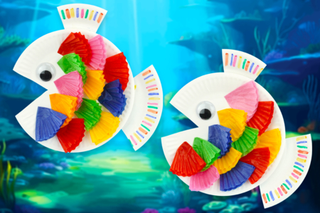Fish with Paper Muffin Cups - 1 - Summer Crafts - 10doigts.com - Summer Crafts – 10doigts.fr
