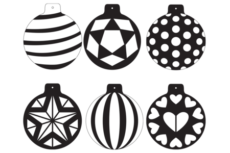 Metallic Card Kit Christmas Baubles - 6 Baubles - 7 - Christmas Creative Kits for Children - 10doigts.com - Christmas Creative Kits for Children – 10doigts.fr