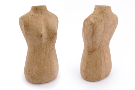 Paper Mâché Bust - 3 - Cardboard Decorations - 10doigts.com - Cardboard Decorations – 10doigts.fr