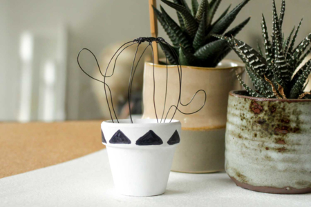 cactus de metal - Hilo de aluminio - Accesorios Manualidades – 10doigts.fr
