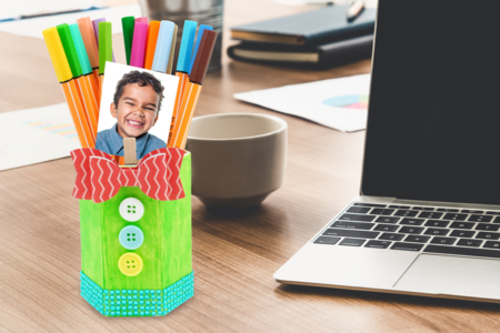 regalo día del padre portalápices niños - Manualidades día del padre – 10doigts.fr