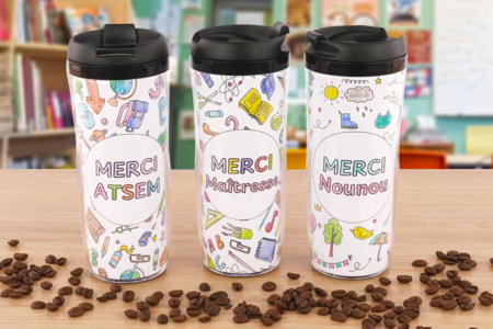 Thermos thank you teacher, master, ATSEM, AESH, nanny - 1 - Craft Activities for Teachers, ATSEM, AESH, Nannies... - 10doigts.com - Craft Activities for Teachers, ATSEM, AESH, Nannies... – 10doigts.fr