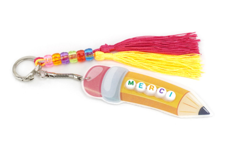 regalo fin de año maestra llavero - Manualidades y regalos para maestras, maestros,  niñeras... – 10doigts.fr