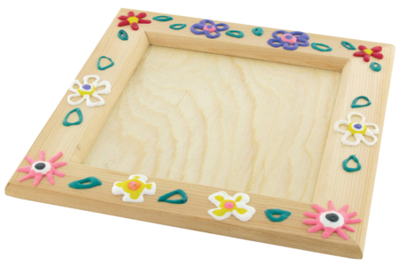 marco cuadrado de madera - Marcos de fotos de madera – 10doigts.fr