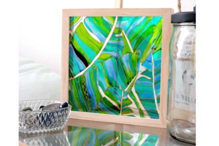 marco Cerne relieve - Oro rey - Pintura vidrio y loza – 10doigts.fr