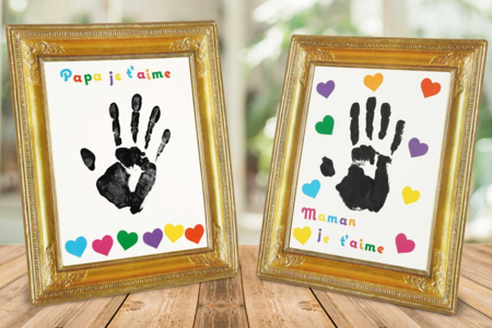 Marco huella mano fiesta padres - Kits fiesta de los padres – 10doigts.fr