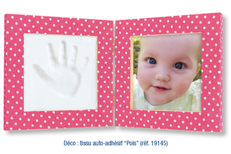 Double Baby Footprint Frame + Photo - 9 - Imprints - Molding and Casting - 10doigts.com - Imprints - Molding and Casting – 10doigts.fr